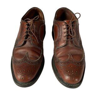 Vintage Dexter Made In Usa Wingtop Leather Dress Shoes Oxfords Brouges Size 8.5